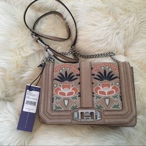 Rebecca Minkoff Embroidery small love crossbody